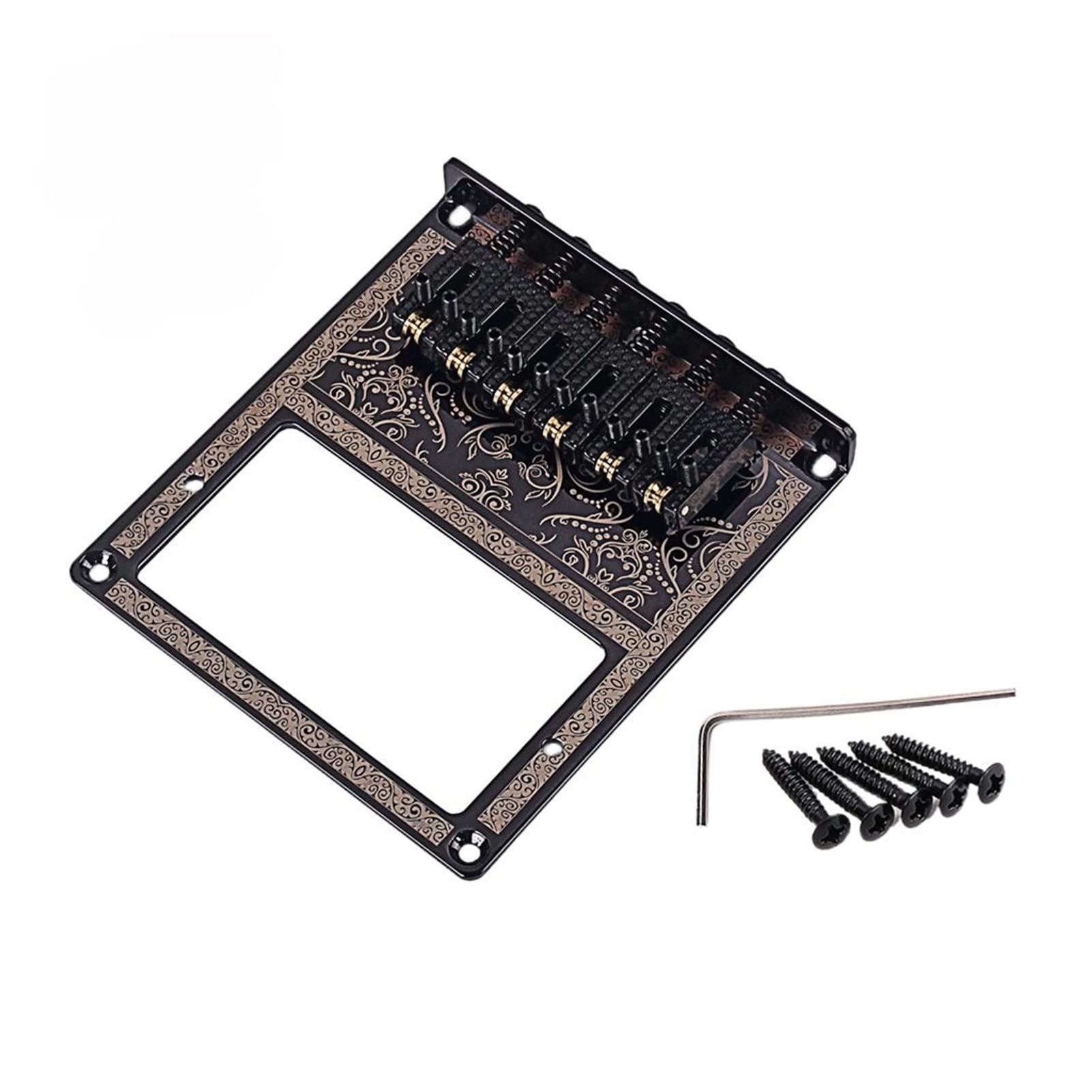 Roller Saddle Bridge with Screw Wrench - Humbucker Mount Parts for Telecaster Electric Guitar - Replacement Bridge for Smooth String Action - Perfect for Guitar Upgrades & Professional Performances