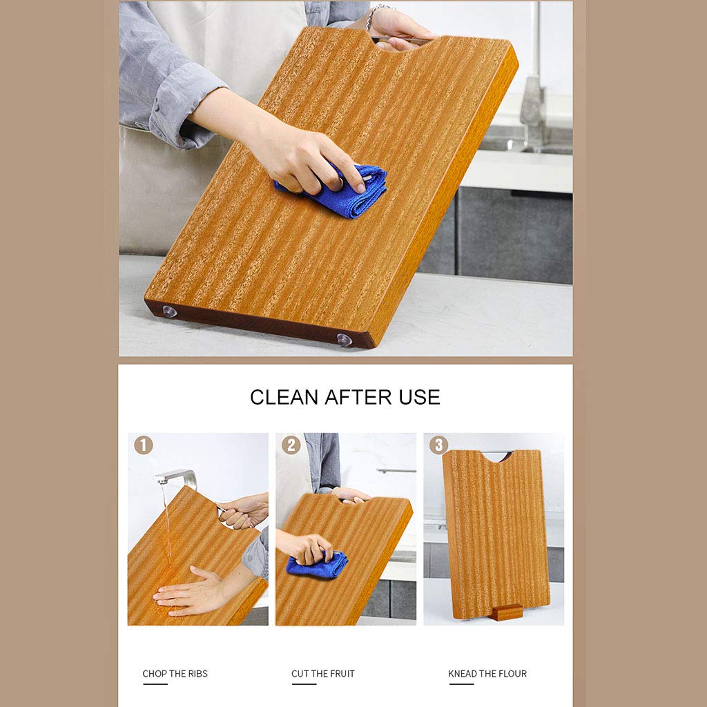Premium Reversible Rectangular Solid Wood Cutting Board - 5 Sizes, Unpainted & Healthy for Chopping Vegetables, Fruits, and Meat | Perfect for Kitchen Prep, Serving, and Charcuterie Displays