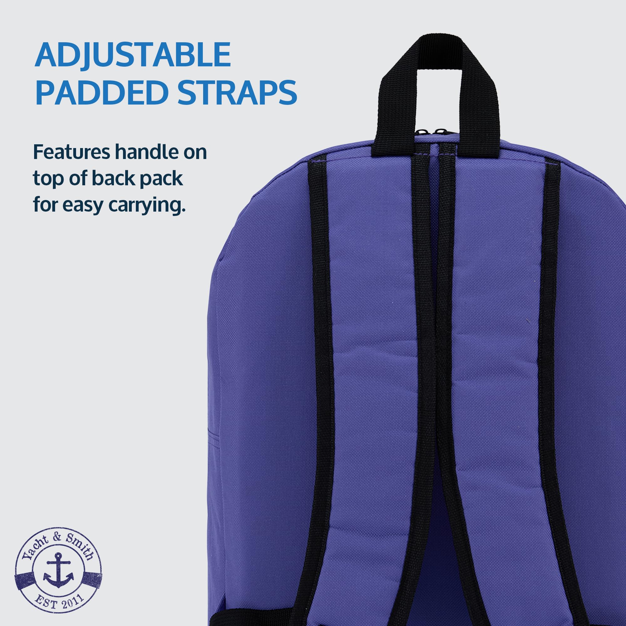 Yacht & Smith 48 Pack 17 Inch Wholesale Kids Backpacks - Water Resistant School Bags for Children | Perfect for Elementary Students, Daycare, and School Supplies Bulk Purchases