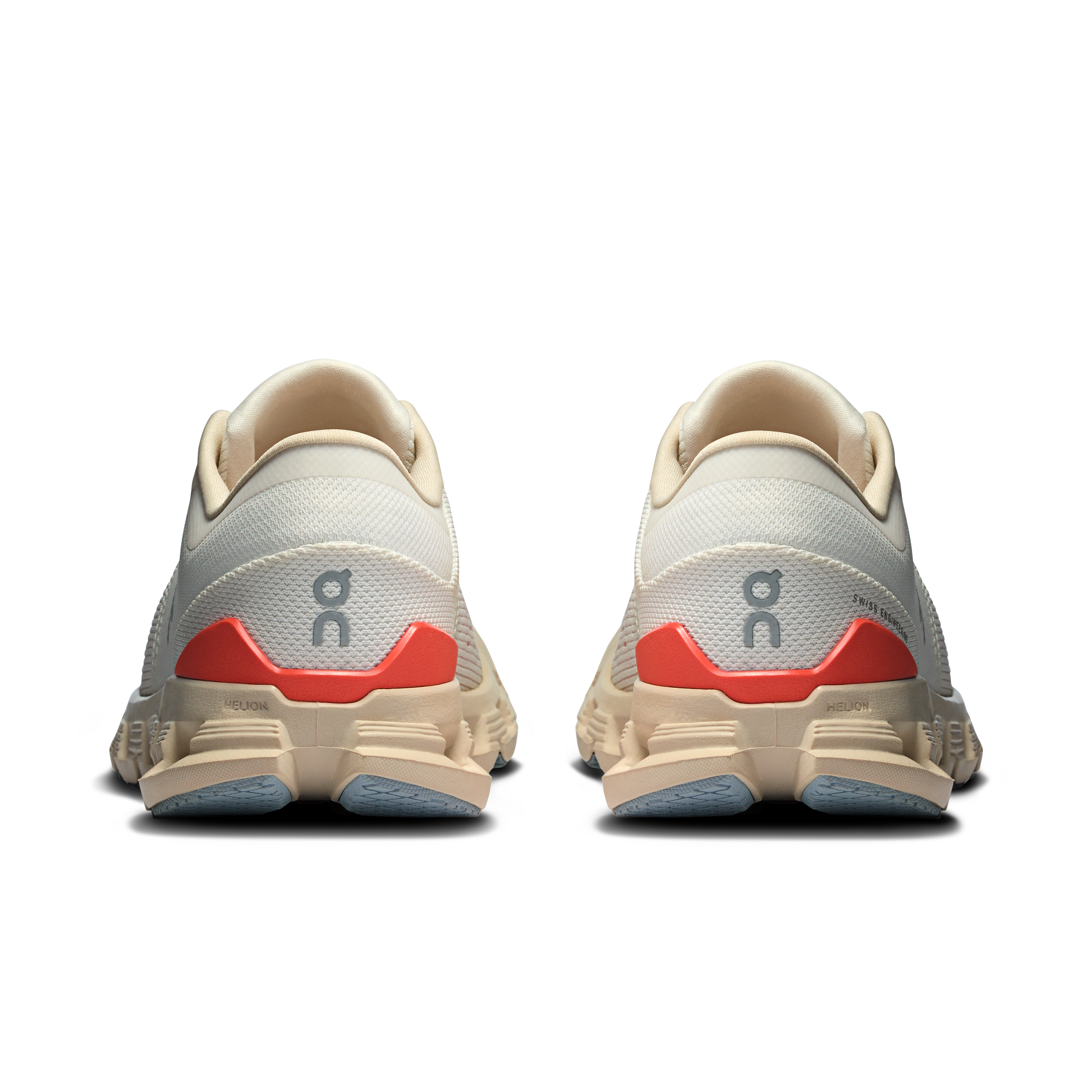 On Running Women's Cloud X 4 Running Shoes - Lightweight & Breathable Sneakers for Women in Ivory/Salmon | Perfect for Jogging, Gym Workouts & Daily Wear