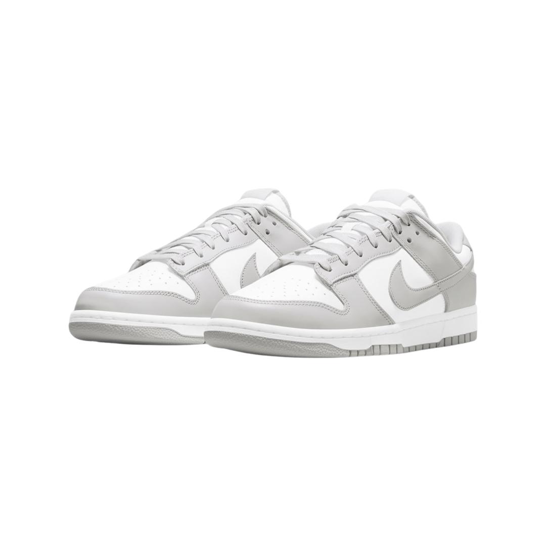 Nike Dunk Low Retro Men's Shoes - White Grey Fog Sneakers for Casual Wear, Street Style & Everyday Comfort