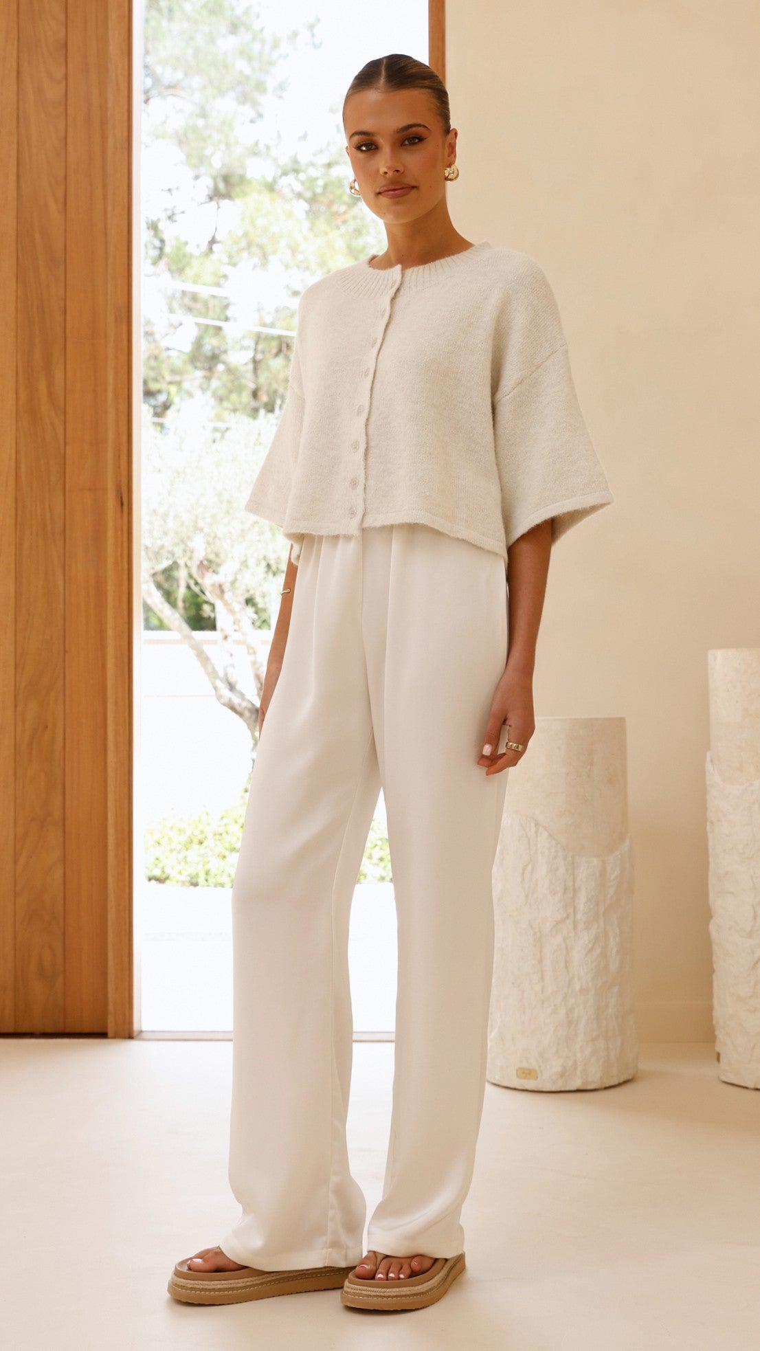 Gazelle Button Up Knit T-Shirt for Men | Soft Cotton Casual Shirt in Oatmeal Color | Perfect for Work, Travel & Everyday Wear