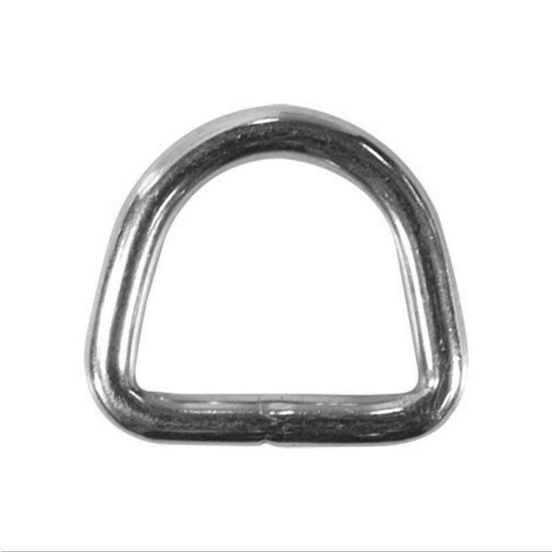 Premium Stainless Steel 'D' Rings - 8mm Thickness for Jewelry Making, DIY Crafts, Keychains & Leatherworking Accessories