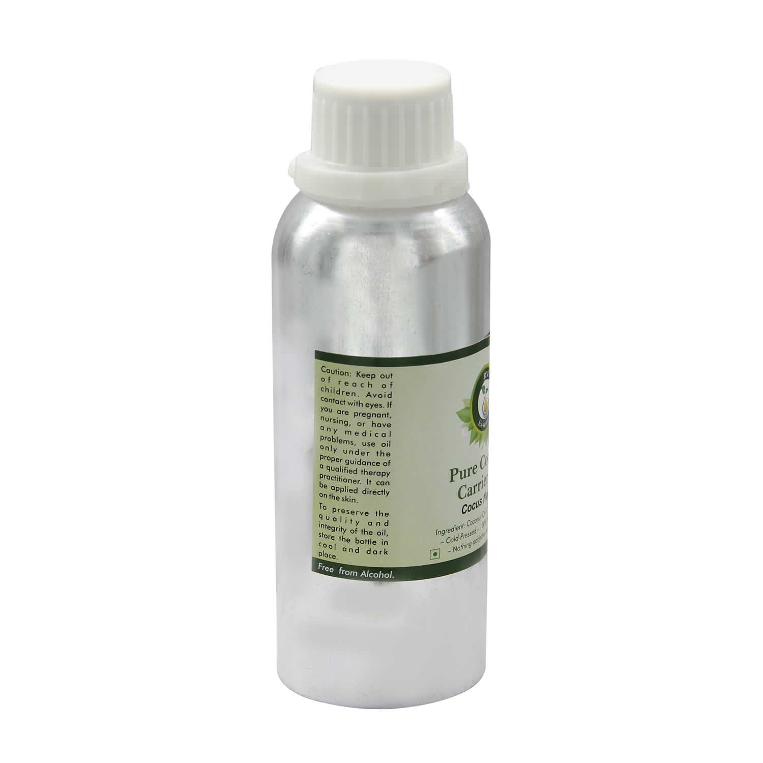 Pure Coconut Carrier Oil 300ml - 100% Natural Cold Pressed Virgin Coconut Oil for Hair, Skin & Massage | RV Essential Cocus Nucifera | Perfect for Aromatherapy, Cooking & DIY Beauty Products