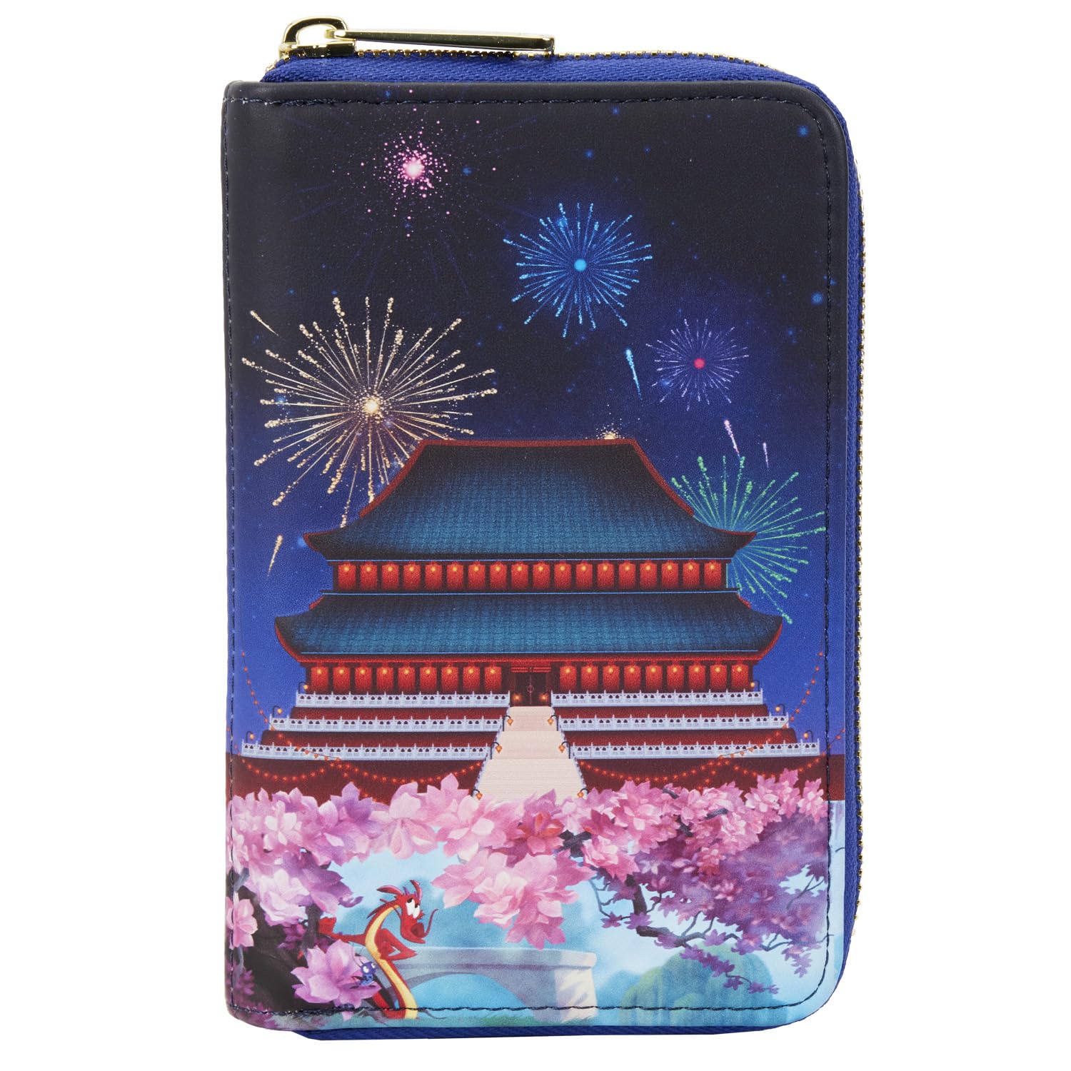 Disney Mulan Castle Zip Around Wallet by Loungefly - Stylish & Compact for Everyday Use, Cosplay, and Disney Fan Collectibles