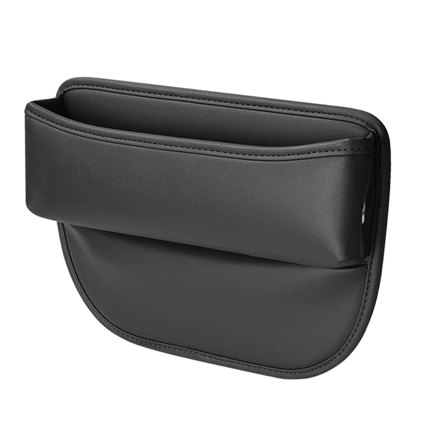 Universal Car Seat Gap Filler Organizer - Leather Storage Box for Phones, Cards & Keys | Front Seat Gap Organizer for Cars, SUVs & Trucks | Keep Your Vehicle Interior Neat & Tidy (1PC) - Perfect for Road Trips, Commuting & Daily Driving