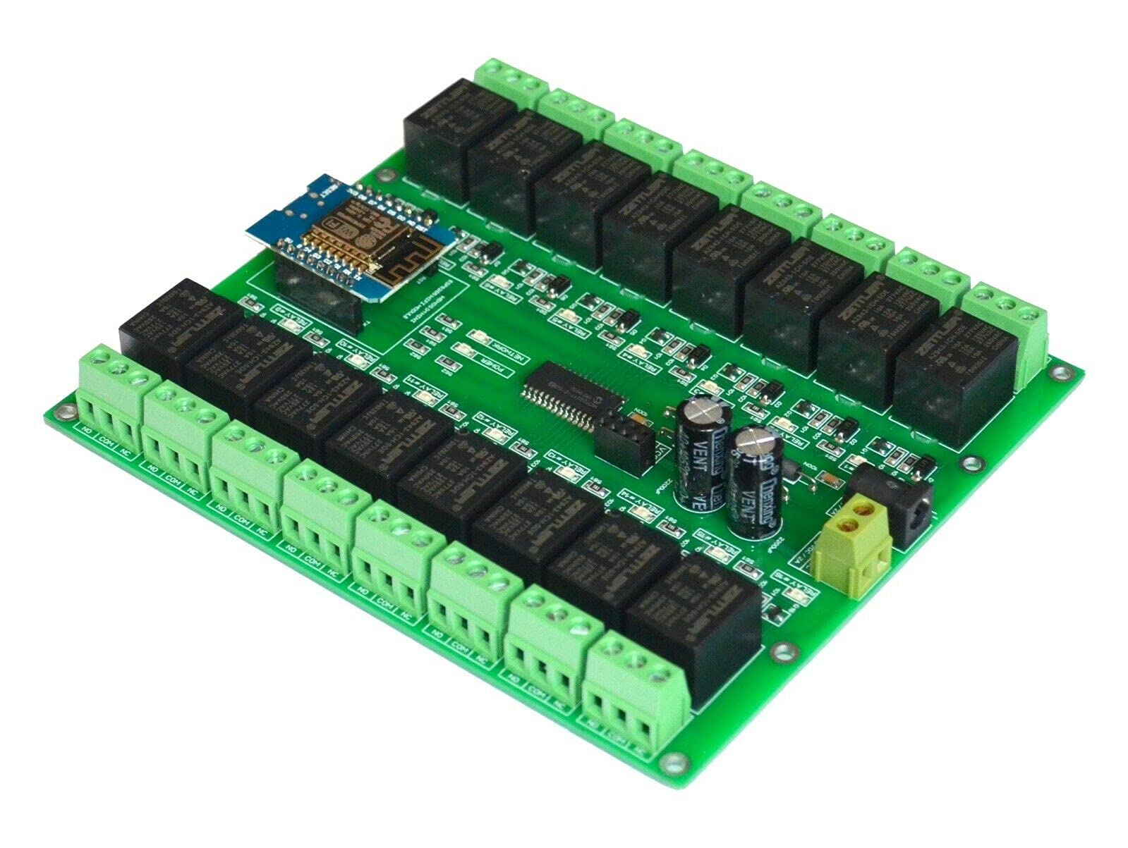 16-Channel WiFi Relay Module ESP8266 for Smart Home Automation | Compatible with ESPHome & Home Assistant | Remote Control Lights, Appliances & IoT Devices