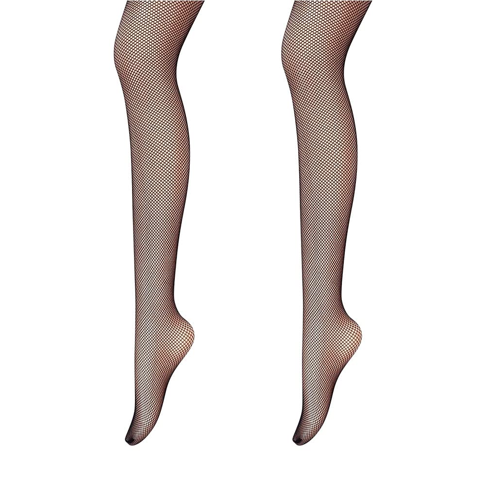 Aomig 4 PCS Black Fishnet Tights for Women - Sexy High Waist Pantyhose Stockings with Suspender, One Size Fits All | Perfect for Halloween, Cosplay, Burlesque & Night Out Outfits
