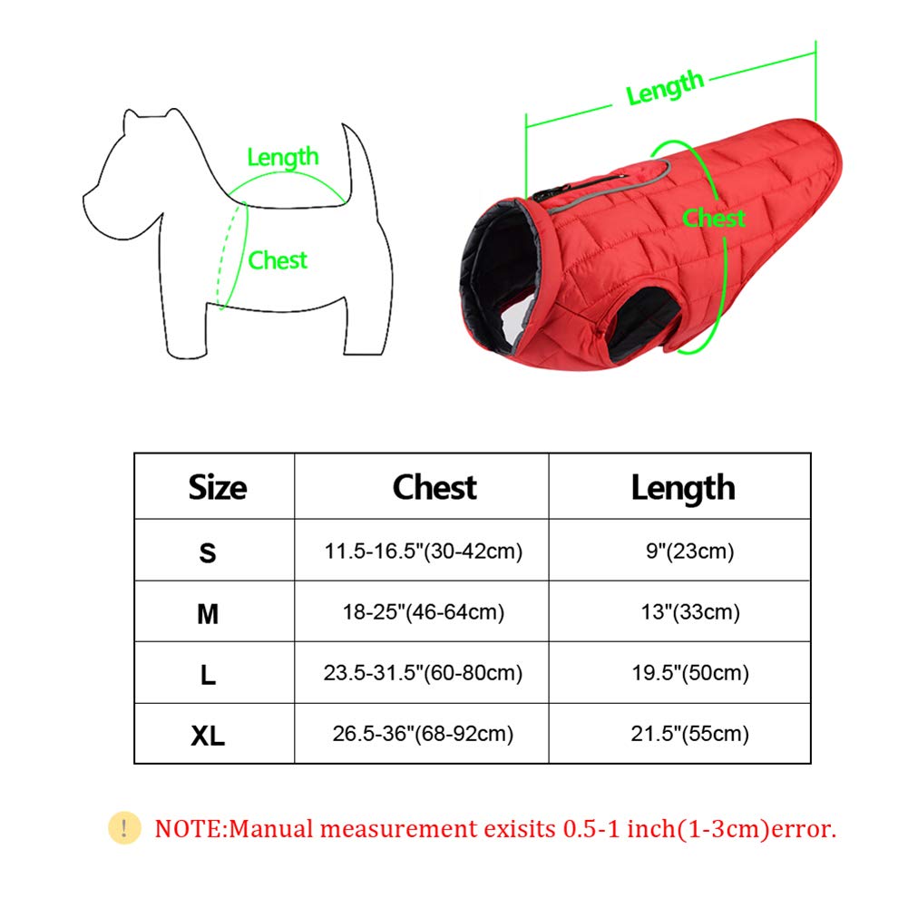 Waterproof Large Dog Jacket - Warm Winter Coat for Labrador & Golden Retriever (XL, Blue) - Outdoor Walking & Cold Weather Protection