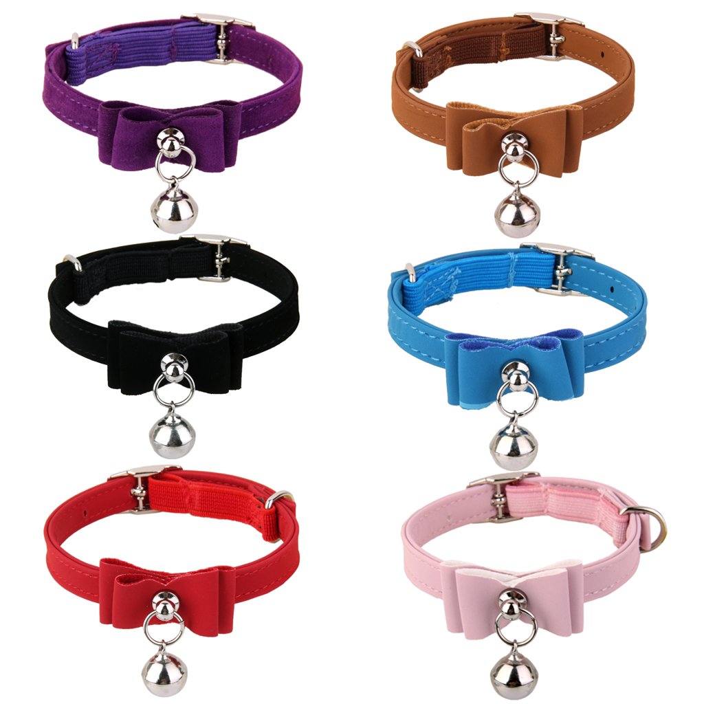Adjustable Pet Safety Collar with Bell - Soft Kitten Cat Puppy Collar, Reflective Strap & Quick-Release Buckle (Blue) - Perfect for Walking, Training & Outdoor Adventures