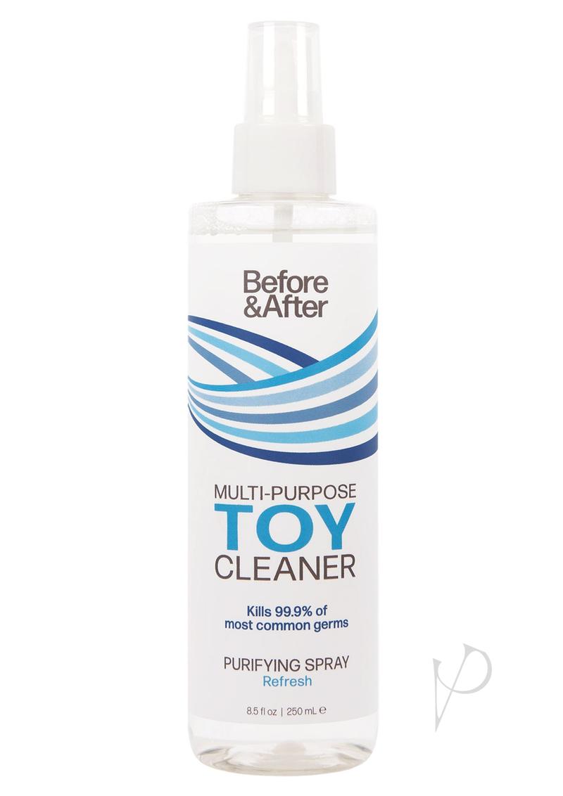 Before and After Anti-Bacterial Toy Cleaner - 8.5oz Spray for Sanitizing & Freshening Baby Toys, Pacifiers & Kids Items | Safe for Plastic, Wood & Silicone | Eliminates Germs & Odors | Perfect for Daycare, Playrooms & Travel