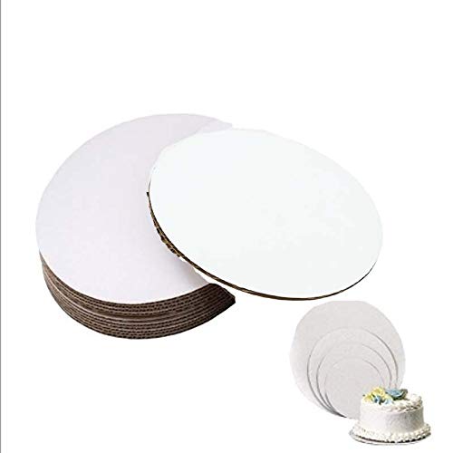 6-Inch White Round Cake Circles - 25-Pack | Sturdy Cardboard Cake Boards for Baking, Decorating & Serving | Perfect for Birthday, Wedding & Party Cakes
