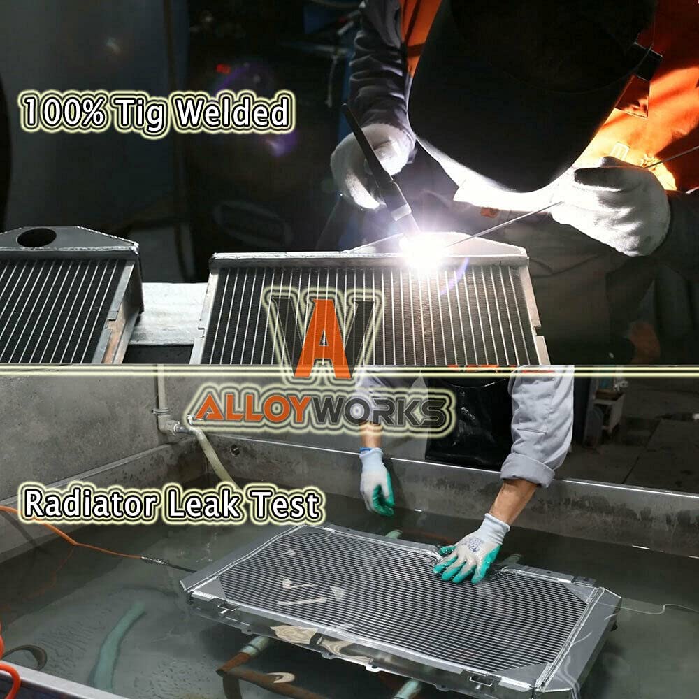 ALLOYWORKS 4-Row Full Aluminum Radiator with Dual 12