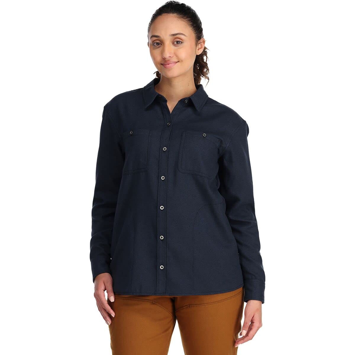 Women's Soft Plaid Flannel Shirt - Cozy Fall & Winter Layering Top for Casual Outfits and Outdoor Activities