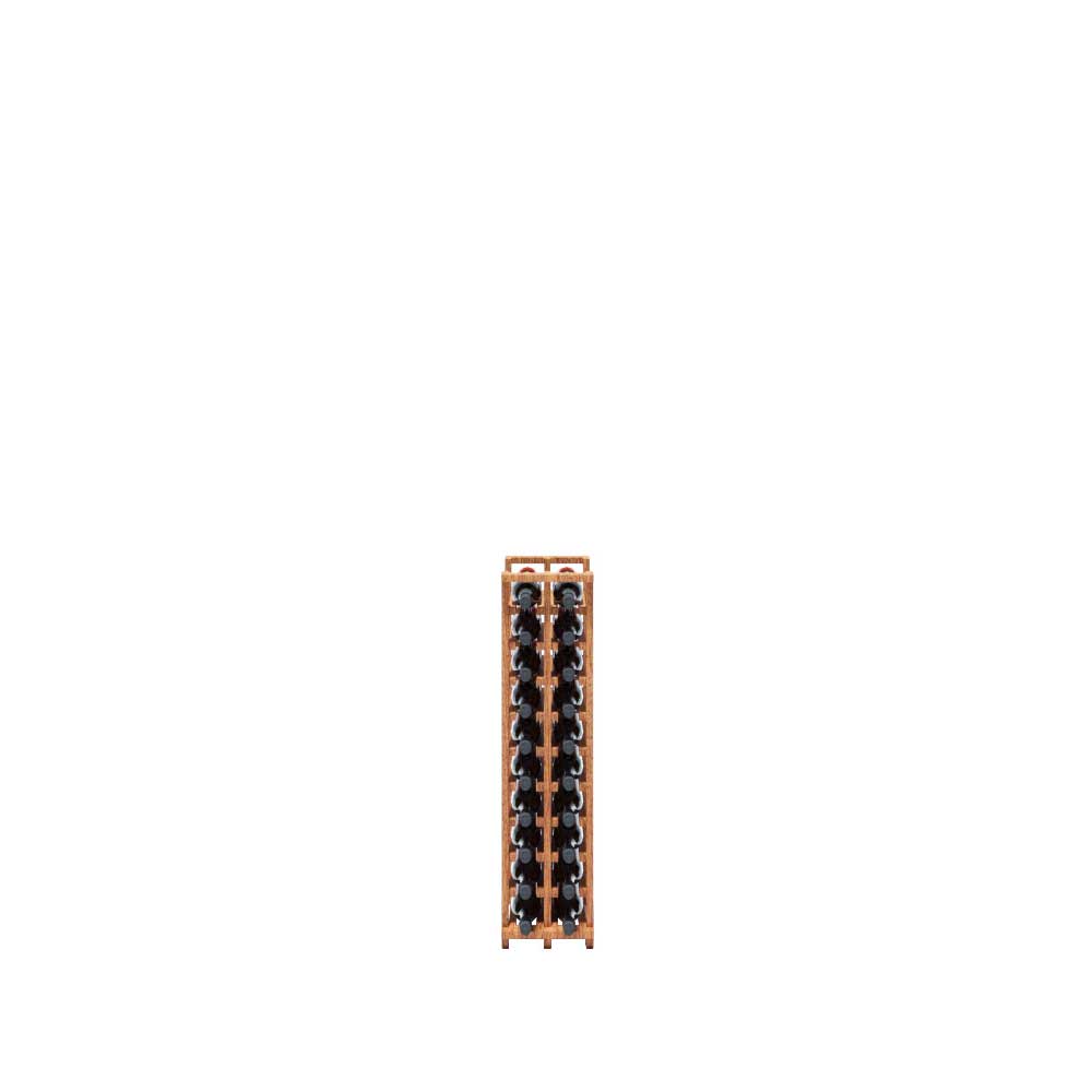 2 Column 20 Bottle Base Wine Rack - Sturdy Metal Wine Storage Organizer for Kitchen, Dining Room, Bar or Cellar