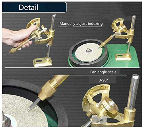 Professional Gem Faceting Machine for Jewelry Making - Jade Stone Angle Polisher & Flat Grinder 110V - Perfect for Lapidary, Gem Cutting, and Jewelry Crafting