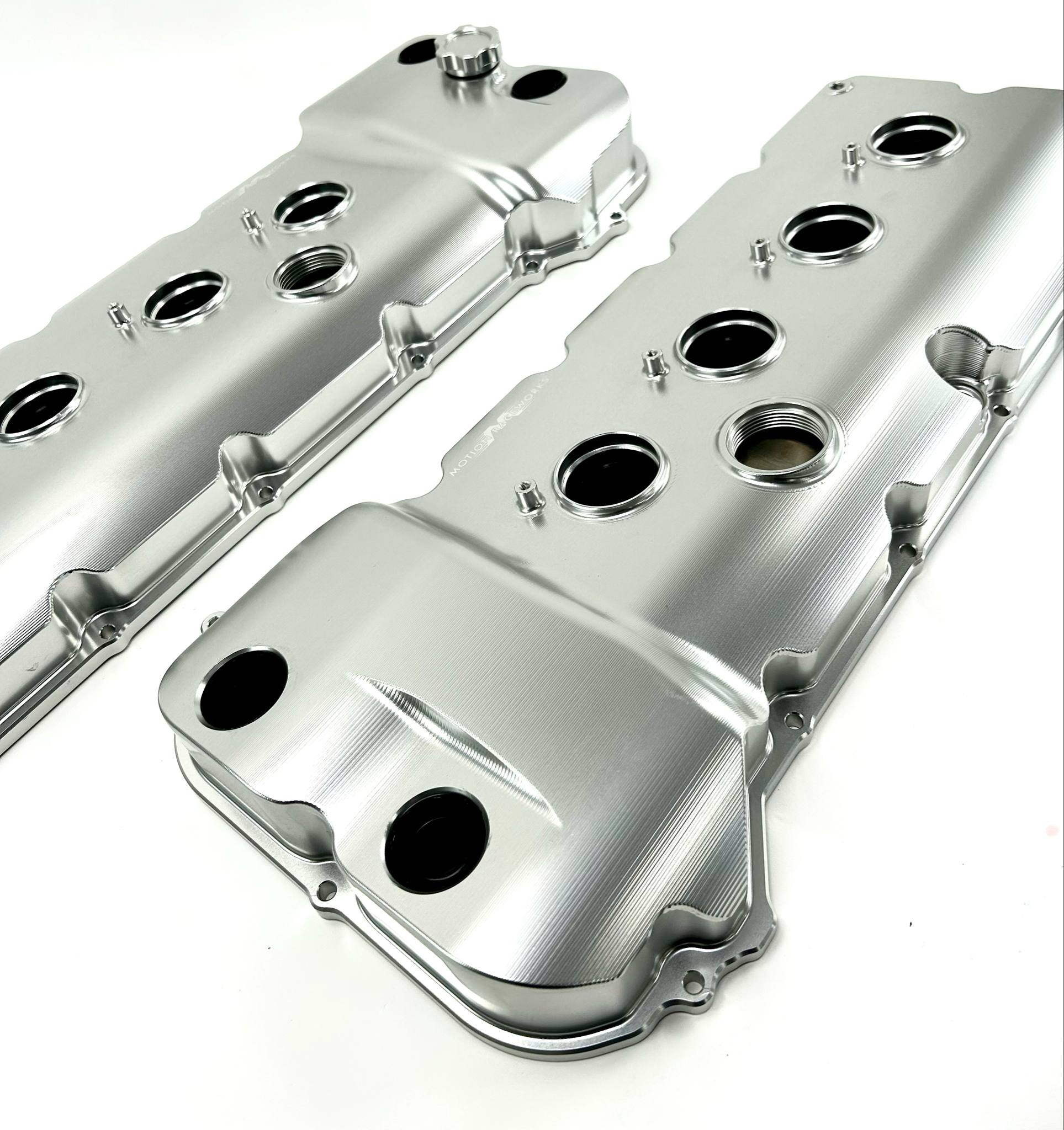 Billet Gen 1 & Gen 2 Coyote VCT Valve Covers - CNC Machined Aluminum with Clear Anodized Finish | Perfect for Ford Mustang & F-150 Performance Upgrades