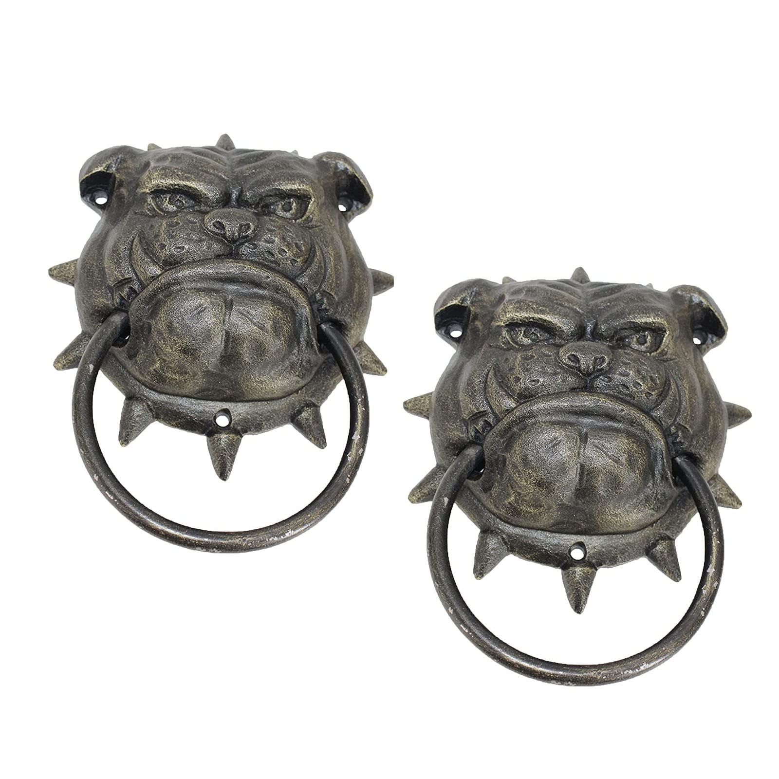 Vintage Cast Iron Door Knocker - Decorative Front Door Knocker for Home, Garden Gate & Wall Art - Heavy Duty Retro Style for Indoor & Outdoor Use - Perfect for Farmhouse, Cottage & Victorian Style Homes