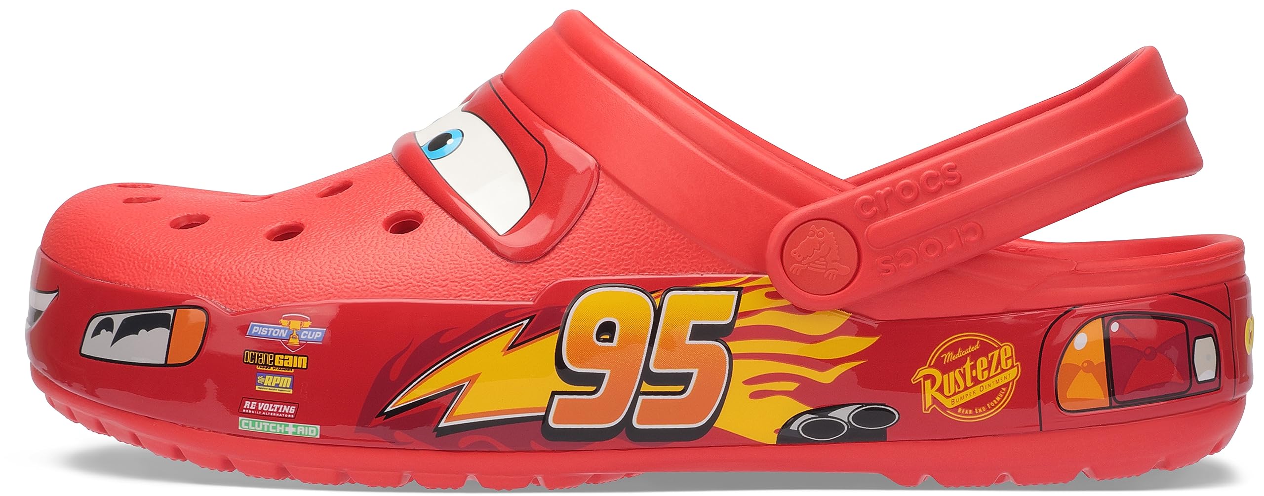 Crocs Unisex-Adult Disney Pixar Cars Lightning McQueen Clog - Comfortable Slip-On Shoes for Men & Women - Perfect for Casual Wear, Beach, Pool & Outdoor Activities