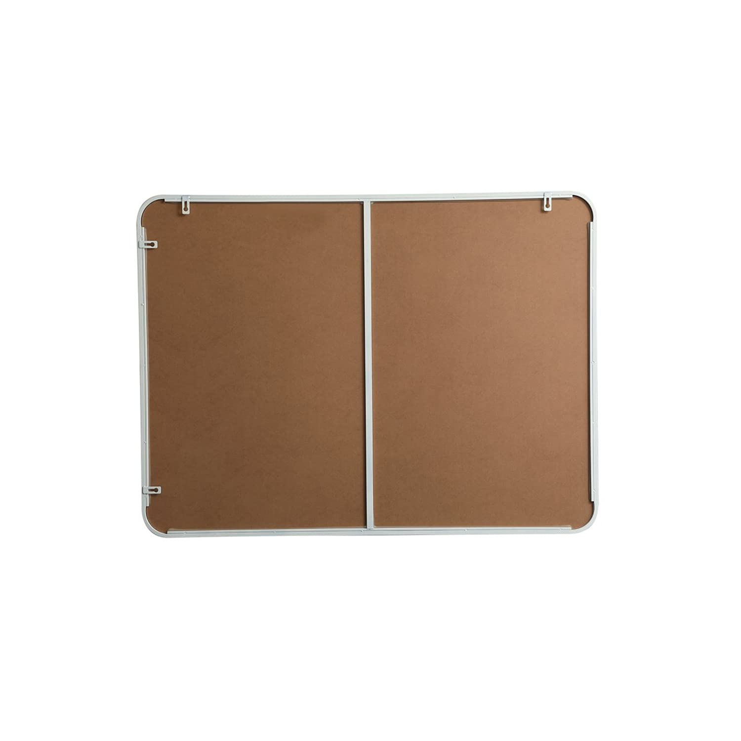 Elegant White Metal Rectangular Mirror 30x40 - Home Decor & Wall Styling