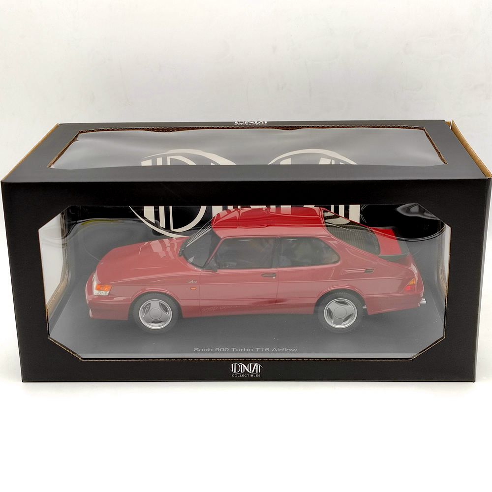 1/18 Scale Saab 900 Turbo T16 Airflow Red Resin Model Car - DNA Collectibles DNA000112 - Perfect for Car Enthusiasts, Collectors & Home/Office Display