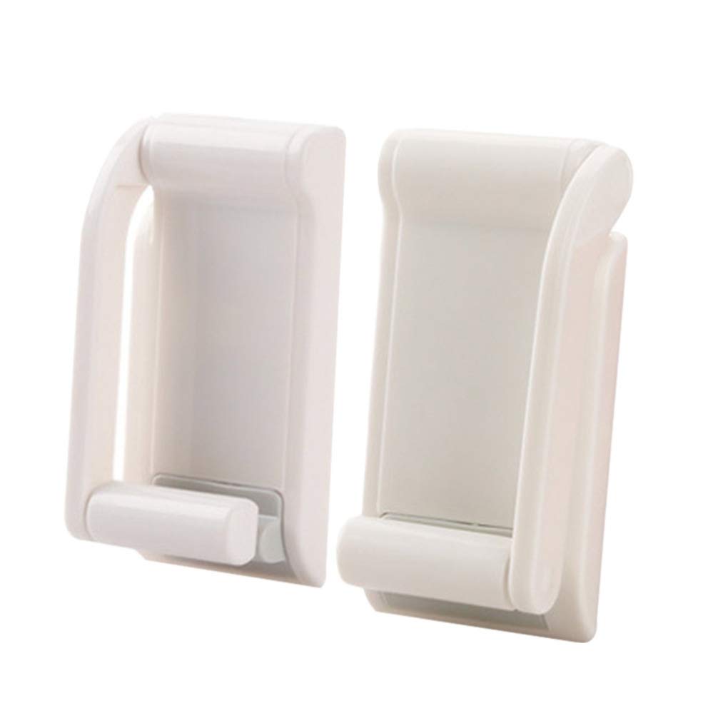 Magnetic Toilet Paper Holder - White Bathroom Tissue Stand with Strong Magnet for Wall Mount | Perfect for Home, Office, and RV Bathrooms | Space-Saving Design for Small Spaces