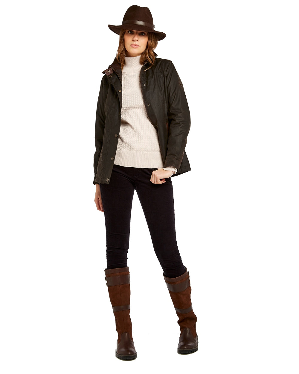 Dubarry Mountrath Waxed Jacket - Waterproof Outdoor Coat for Men & Women - Perfect for Hiking, Camping & Countryside Adventures