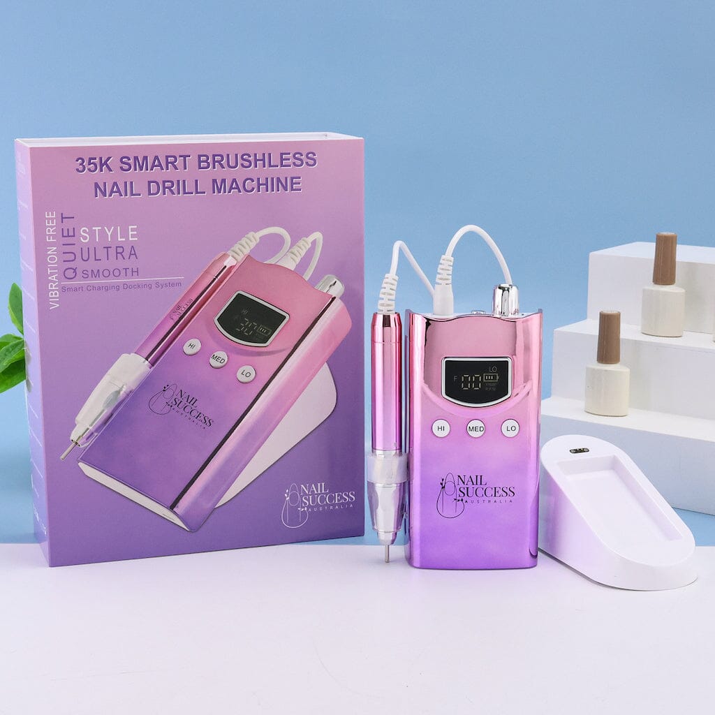 Professional Ultra Smart E-File Electric Nail Drill - Cordless Rechargeable Manicure Pedicure Kit for Salon & Home Use, Perfect for Nail Art, Acrylics & Gel Extensions