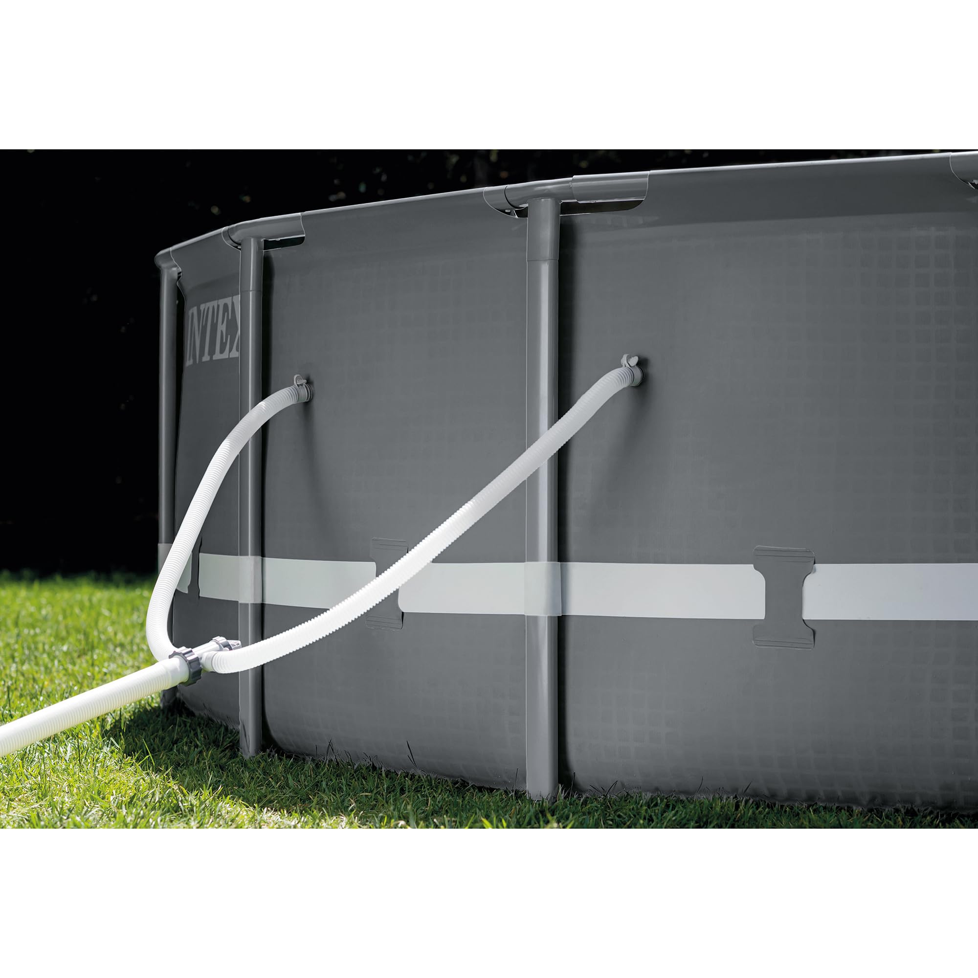 Intex Ultra XTR Frame Pool Set - 22' x 48'' Above Ground Swimming Pool | Puncture & Rust Resistant | Includes Sand Pump Filter, Ladder, Cover & Ground Cloth | Perfect for Backyard, Family Gatherings & Summer Fun