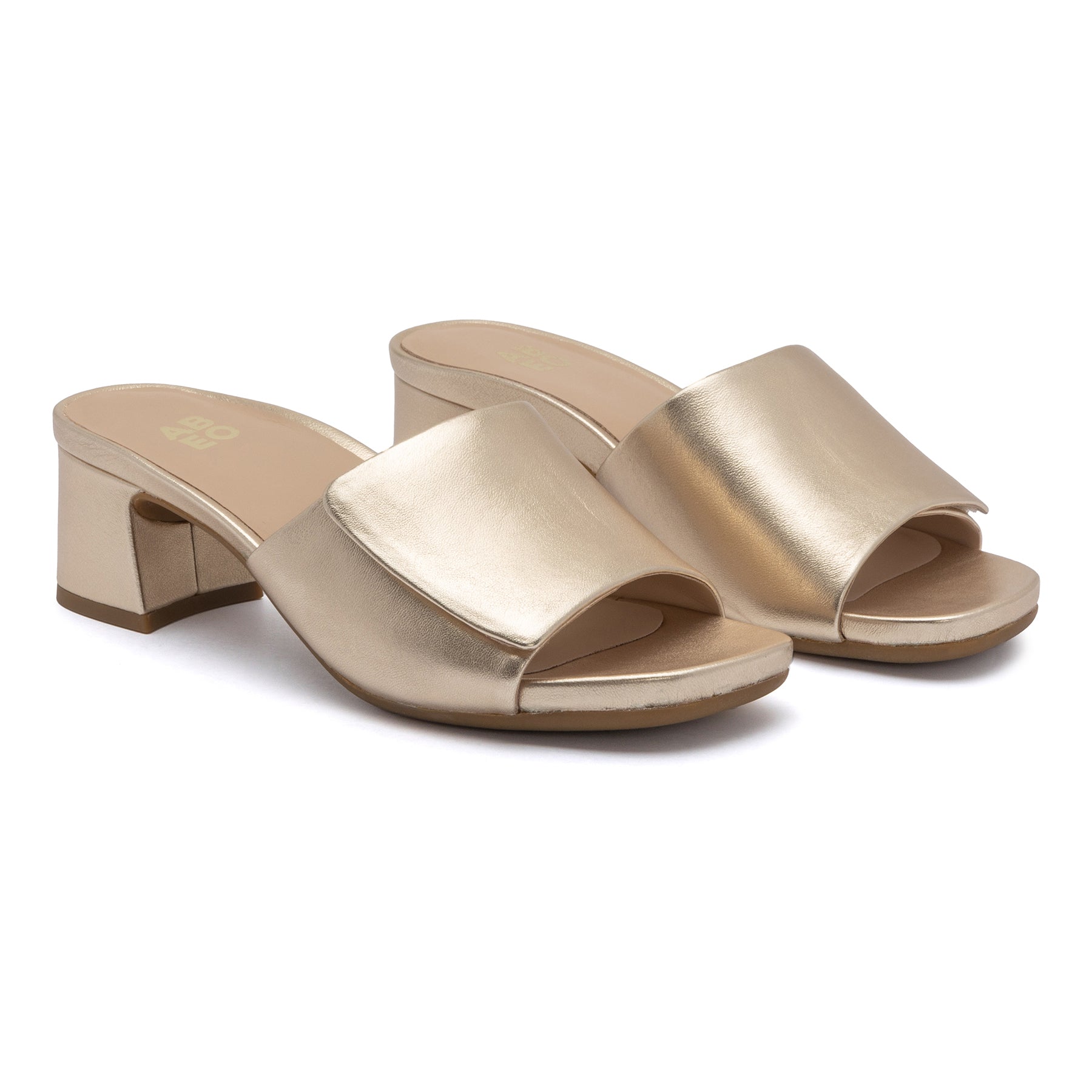 Abeo Avenue Women's Slide Sandals Light Gold - Comfortable Summer Casual Shoes for Beach, Pool, and Home Wear