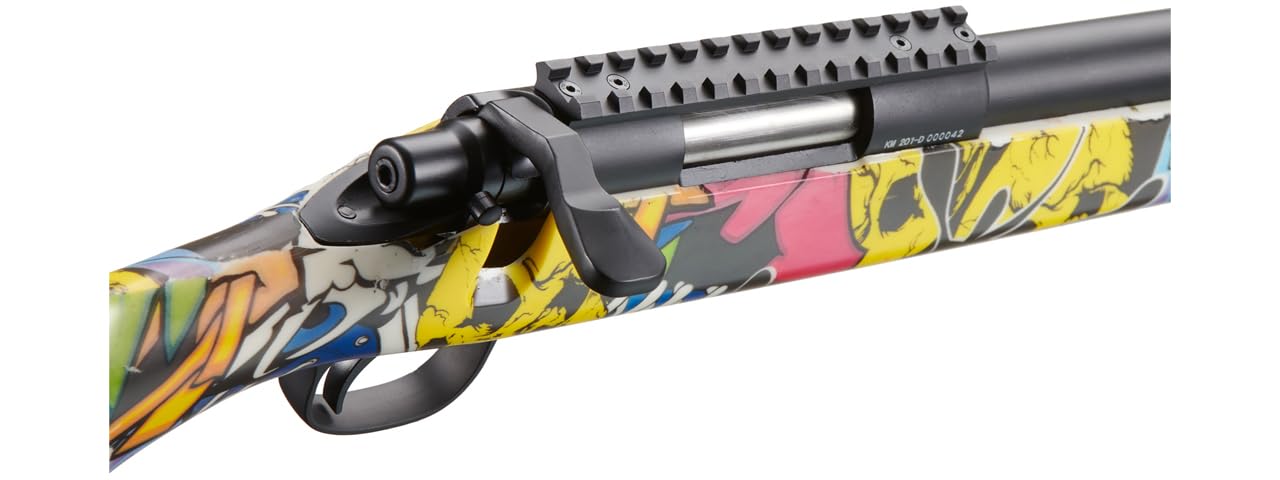 Double Bell VSR-10 Airsoft Bolt Action Sniper Rifle - 575 FPS High Power, Graffiti Camo Design | Perfect for Outdoor Tactical Games & Target Shooting