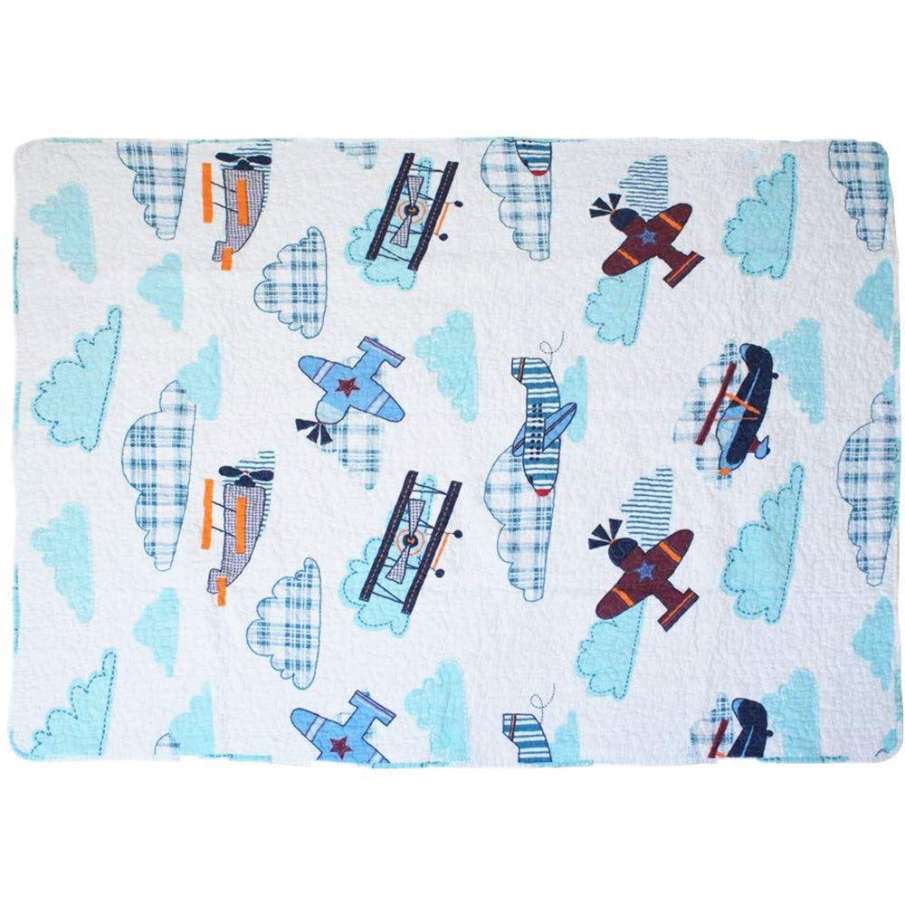 Abreeze Airplane Toddler Blanket for Boys & Girls - Soft Kids Quilt Bedspread, 43