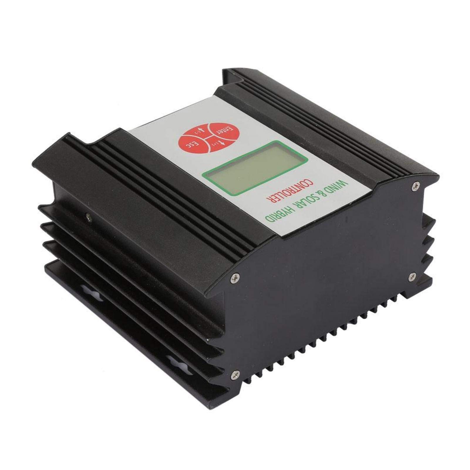 24V 300W/400W/600W Solar Wind Charge Controller with LCD Display - Professional Mini Hybrid Regulator for Home & Off-Grid Power Systems (Black) - Perfect for RV, Marine, and Remote Energy Solutions
