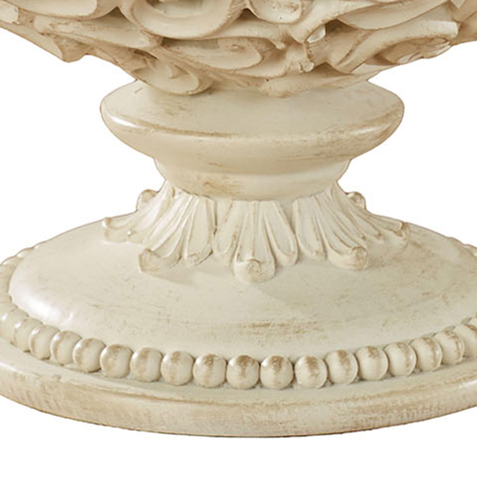 Elegant Openwork Decorative Centerpiece Bowl in Ivory & Gold - Perfect for Wedding Decor, Table Centerpieces, and Home Décor