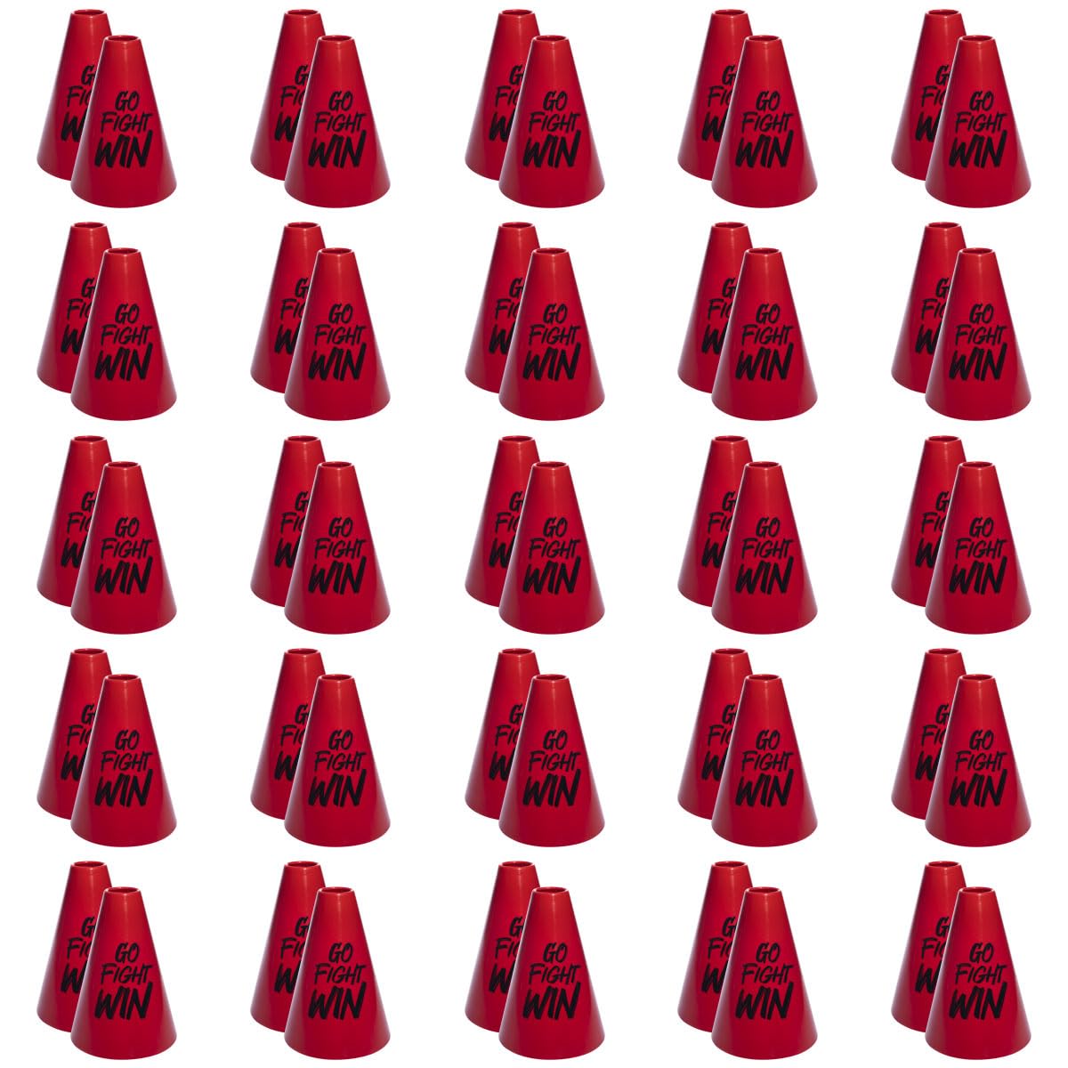 Anderson's Go Fight Win Megaphone Set - 7 Inch Cheerleading Megaphone with School Colors, Fan Gear & Noisemakers - Perfect for Cheerleaders, Sports Games, Pep Rallies & Team Spirit Events