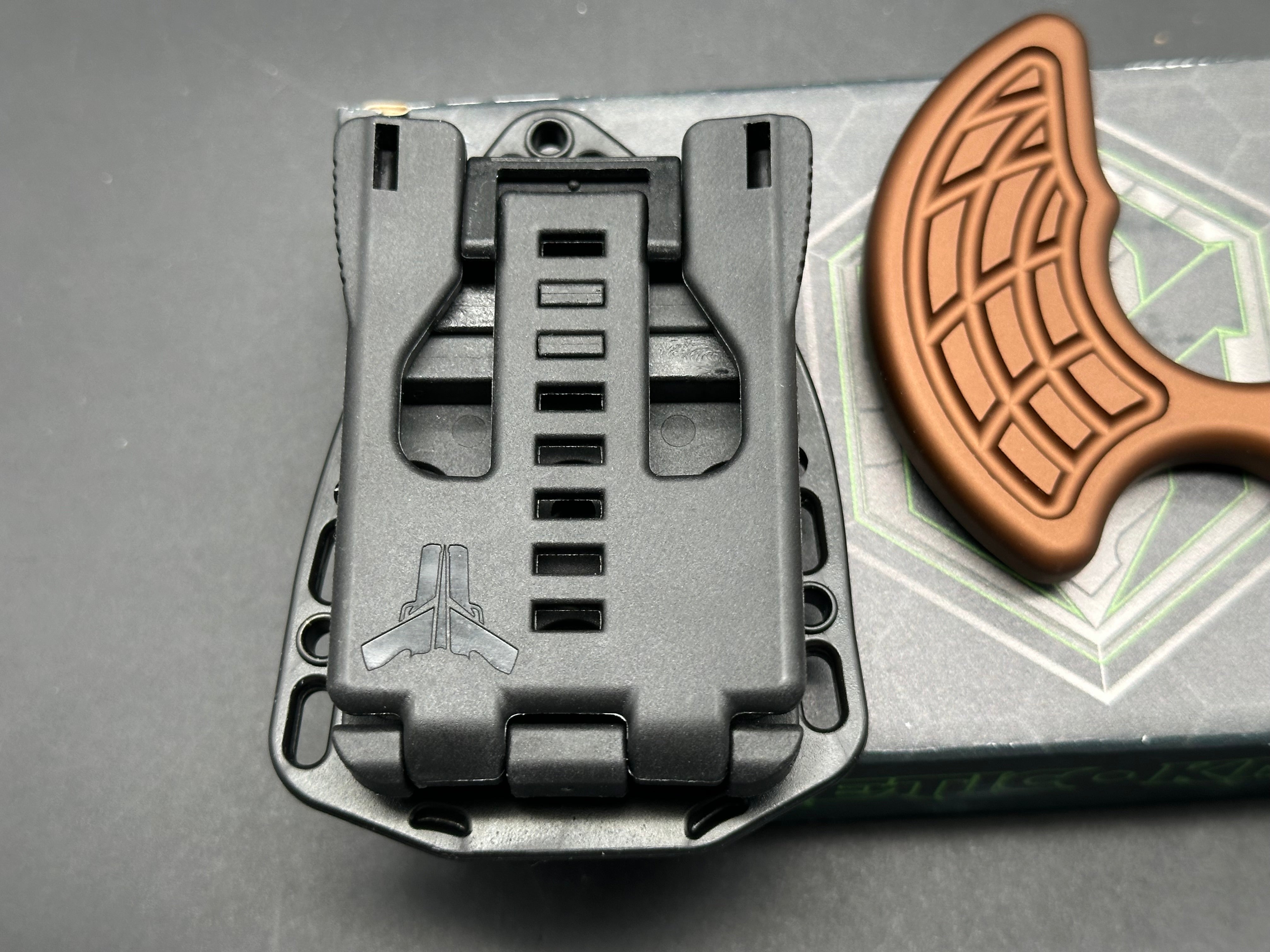 Heretic Knives H050 6A BRZ Sleight Titanium Folding Pocket Knife with 20CV Steel Blade - EDC, Outdoor, Camping & Survival Gear