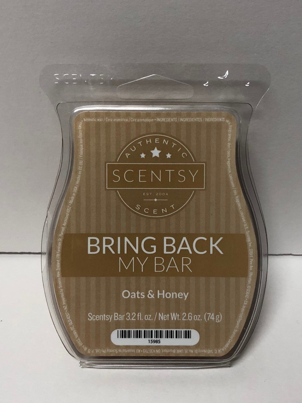Scentsy Wax Bar - Oats & Honey Scented Wax Melts for Warmers | Home Fragrance for Living Room, Bedroom & Office | Long-Lasting Aromatherapy Wax Cubes