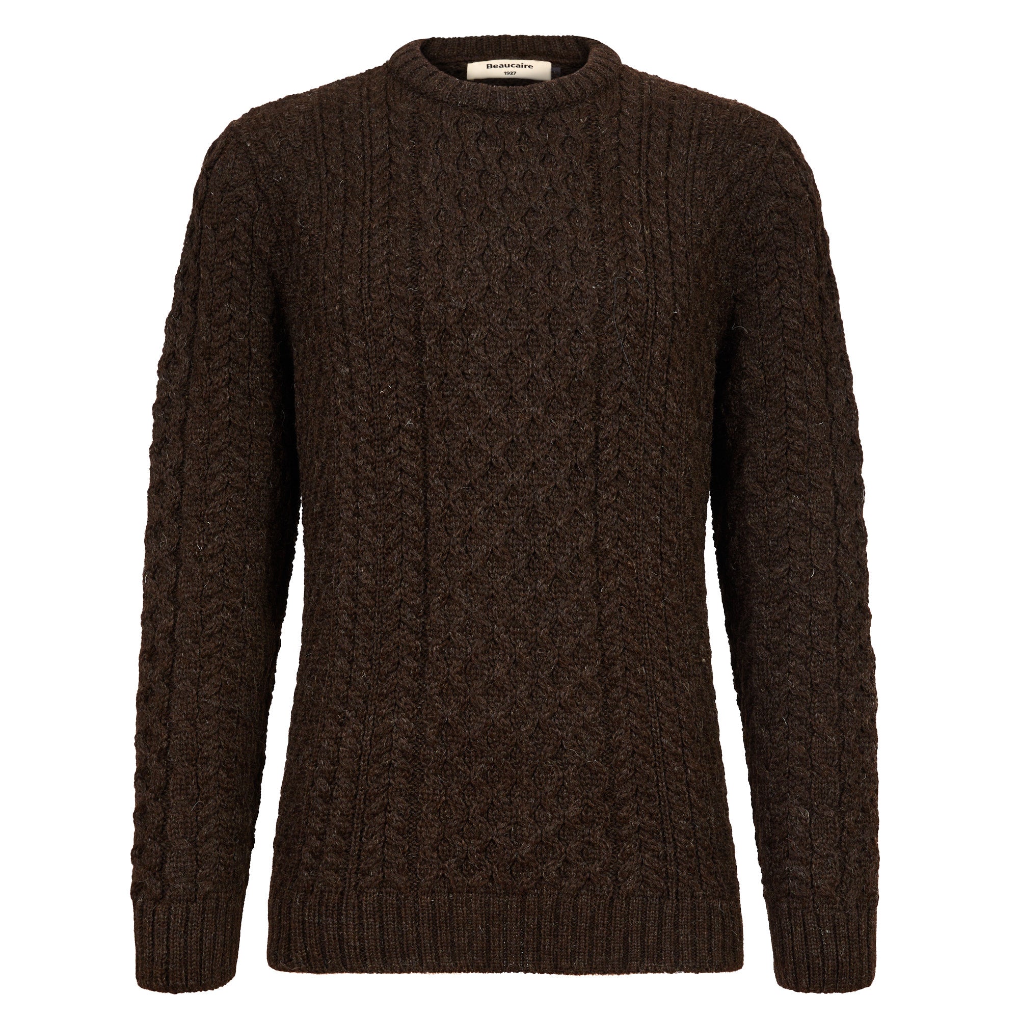 BEAUCAIRE Women's Brown Cable Knit Sweater - Soft Chunky Winter Pullover for Casual & Office Wear | Cozy Fall & Winter Fashion