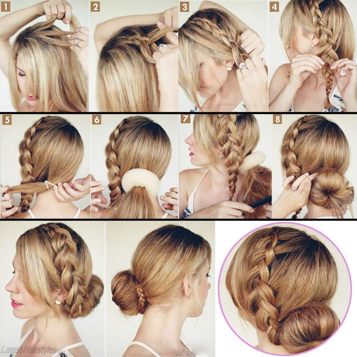 BOXO 3-in-1 Hair Styling Kit with Donut Bun Maker for Women & Girls - Perfect for Parties, Weddings & Everyday Hairstyles