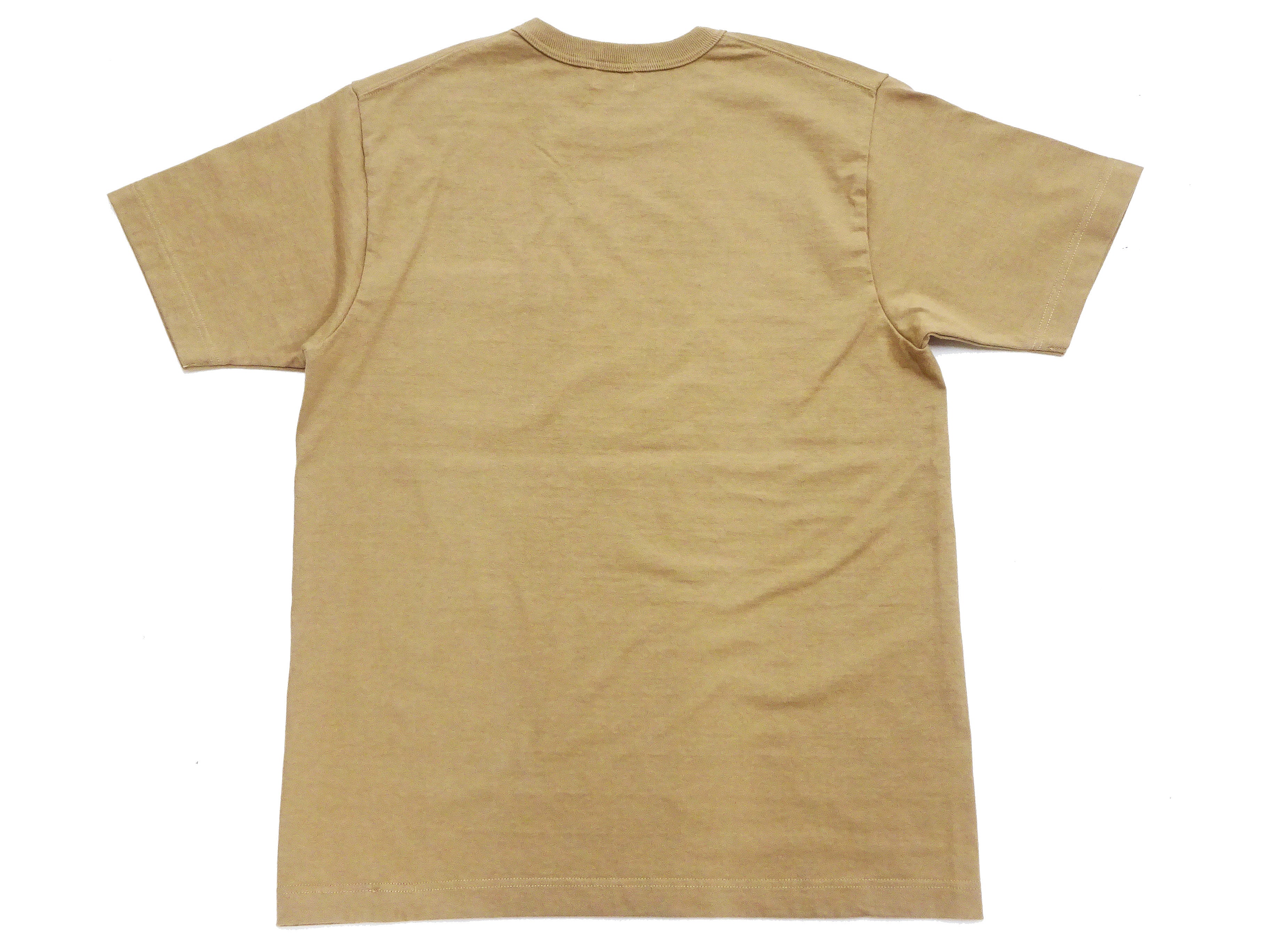 Whitesville Men's Plain Pocket T-Shirt | Short Sleeve Crewneck Loopwheel Tee (One Wash) | WV78932 by Toyo Enterprises | 133 Beige | Casual Wear & Everyday Comfort