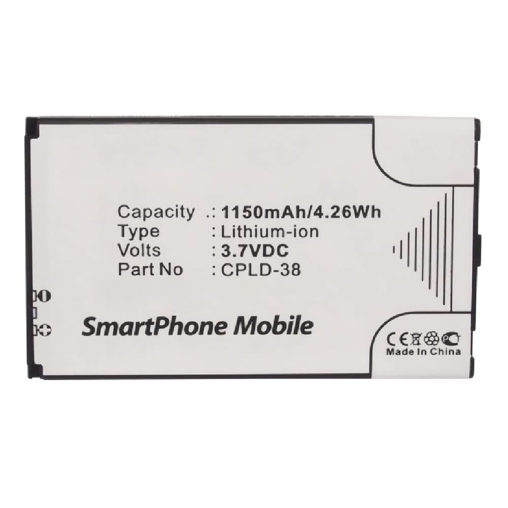 Synergy Digital Coolpad CPLD-38 Battery - 1150mAh Li-ion for Extended Use