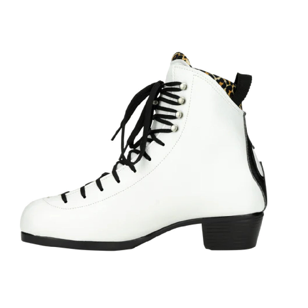 Moxi Jack 2 Vegan White Roller Skate Boot - Premium Vegan Leather Quad Skates for Women & Men - Perfect for Artistic Skating, Roller Derby & Outdoor Rink Fun