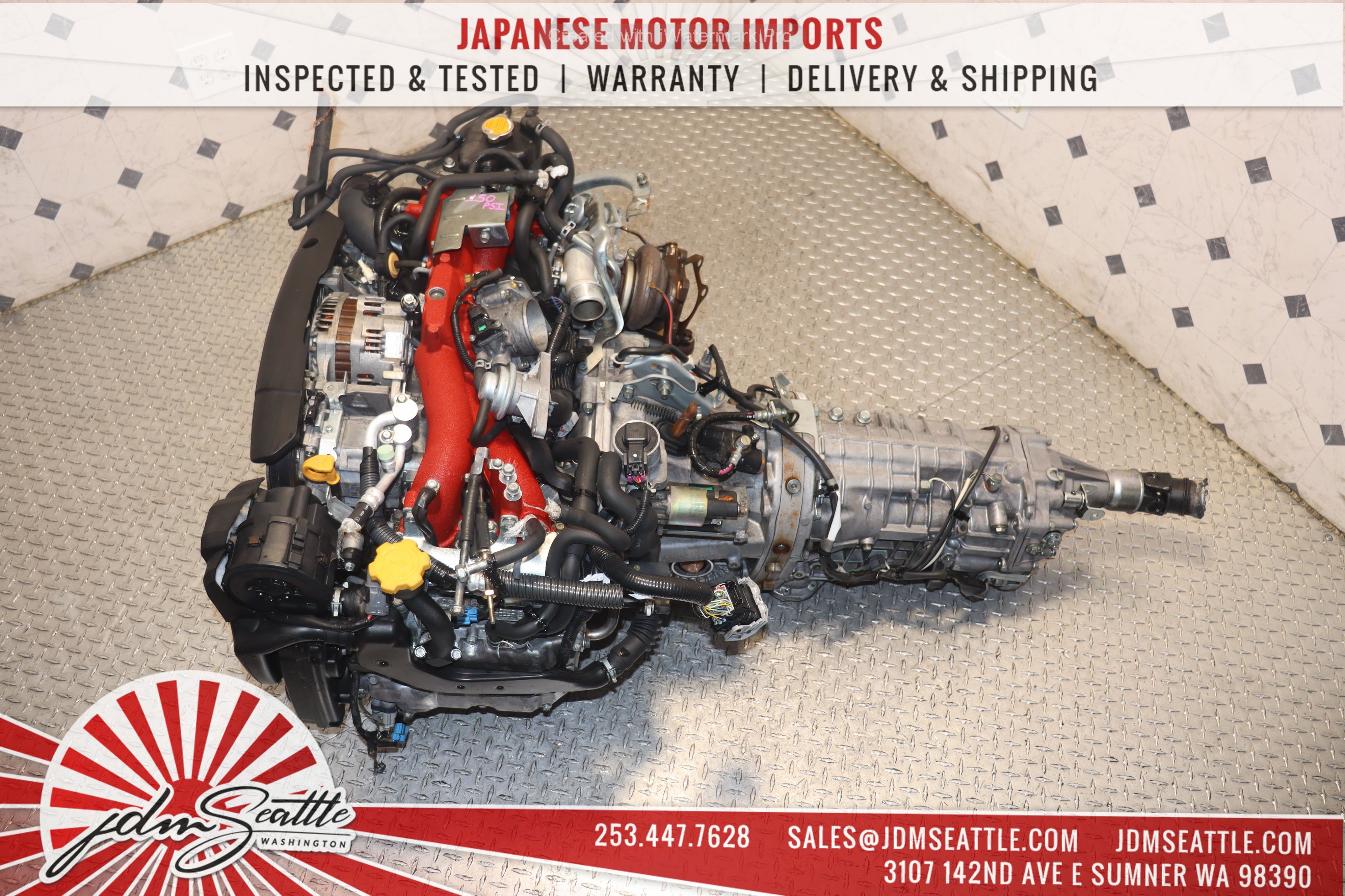 JDM EJ207 Turbo Engine V10 Spec C with 6-Speed Transmission for Subaru WRX STI - High-Performance Upgrade for Racing & Street Tuning