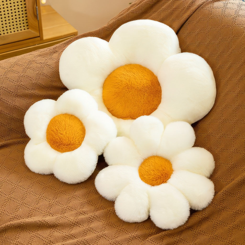 Soft Furry Flower Fall Plush Pillow - Cozy Decorative Cushion for Bed, Sofa, and Home Decor | Perfect for Relaxing, Lounging, and Adding a Touch of Warmth to Any Room