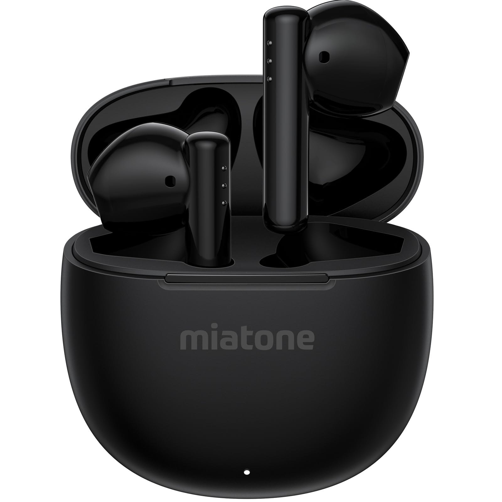 MIATONE Wireless Earbuds Bluetooth 5.3 - 50H Playtime IPX7 Waterproof Stereo Sound In-Ear Headphones with Clear Calls for Running, Gym, Swimming & Travel (Black)