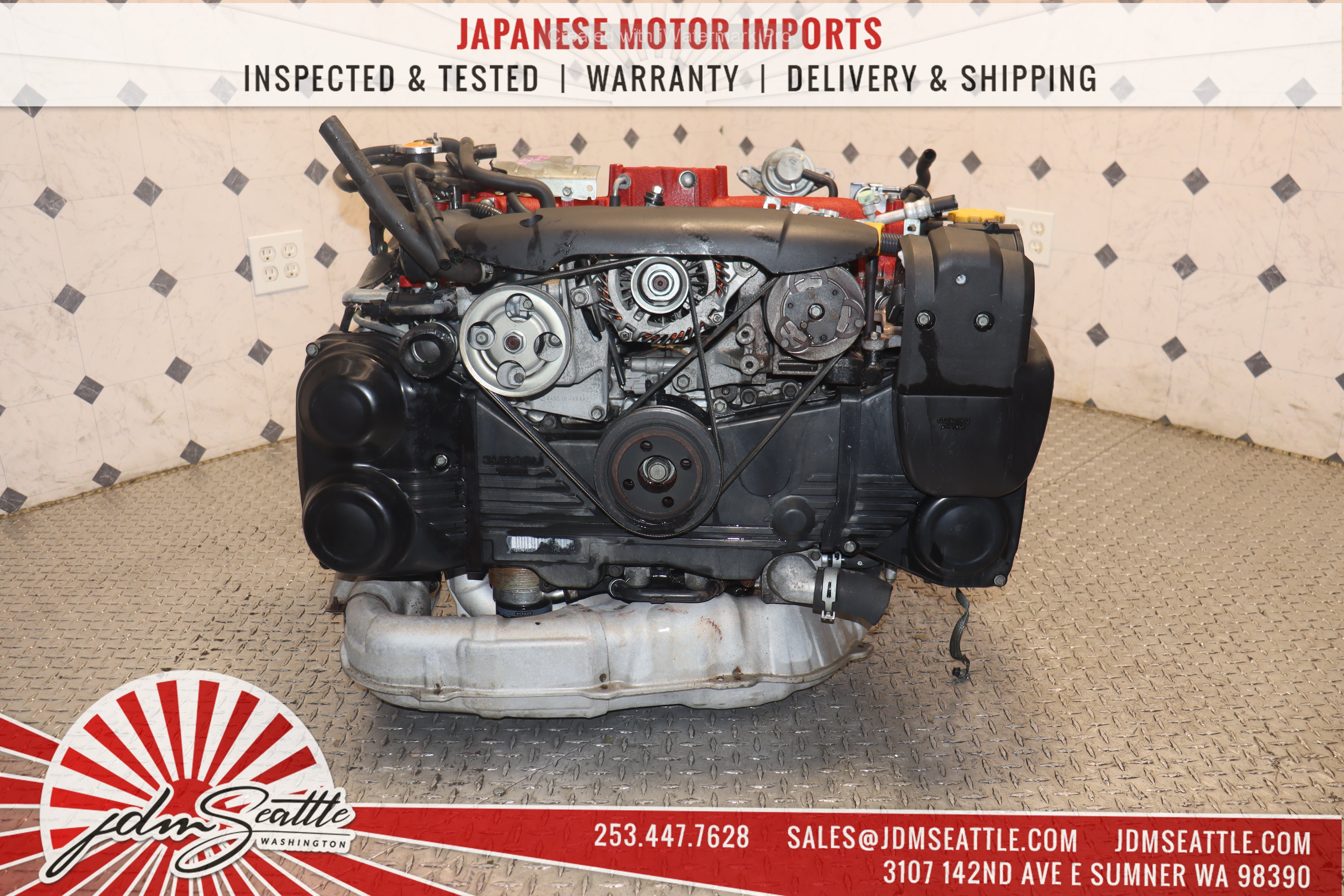 JDM EJ207 Turbo Engine V10 Spec C with 6-Speed Transmission for Subaru WRX STI - High-Performance Upgrade for Racing & Street Tuning