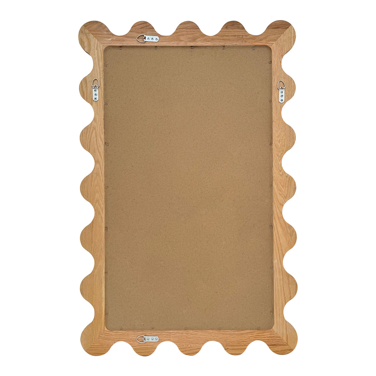 Amelia Oak Wall Mirror - 24 x 36 Inches Rustic Wood Framed Mirror for Living Room, Bedroom, Entryway - Home Decor & Wall Art
