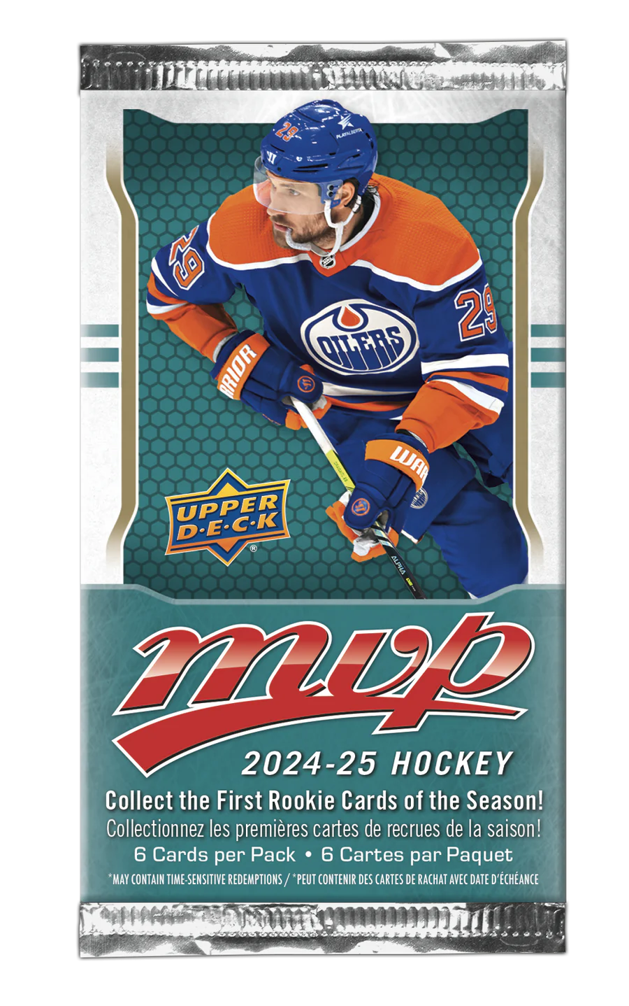 2024-25 Upper Deck MVP Hockey Retail Box - 24 Packs, 8 Cards Each | Collectible Trading Cards for NHL Fans & Sports Memorabilia Enthusiasts | Perfect for Gifts, Game Nights, and Card Trading Events