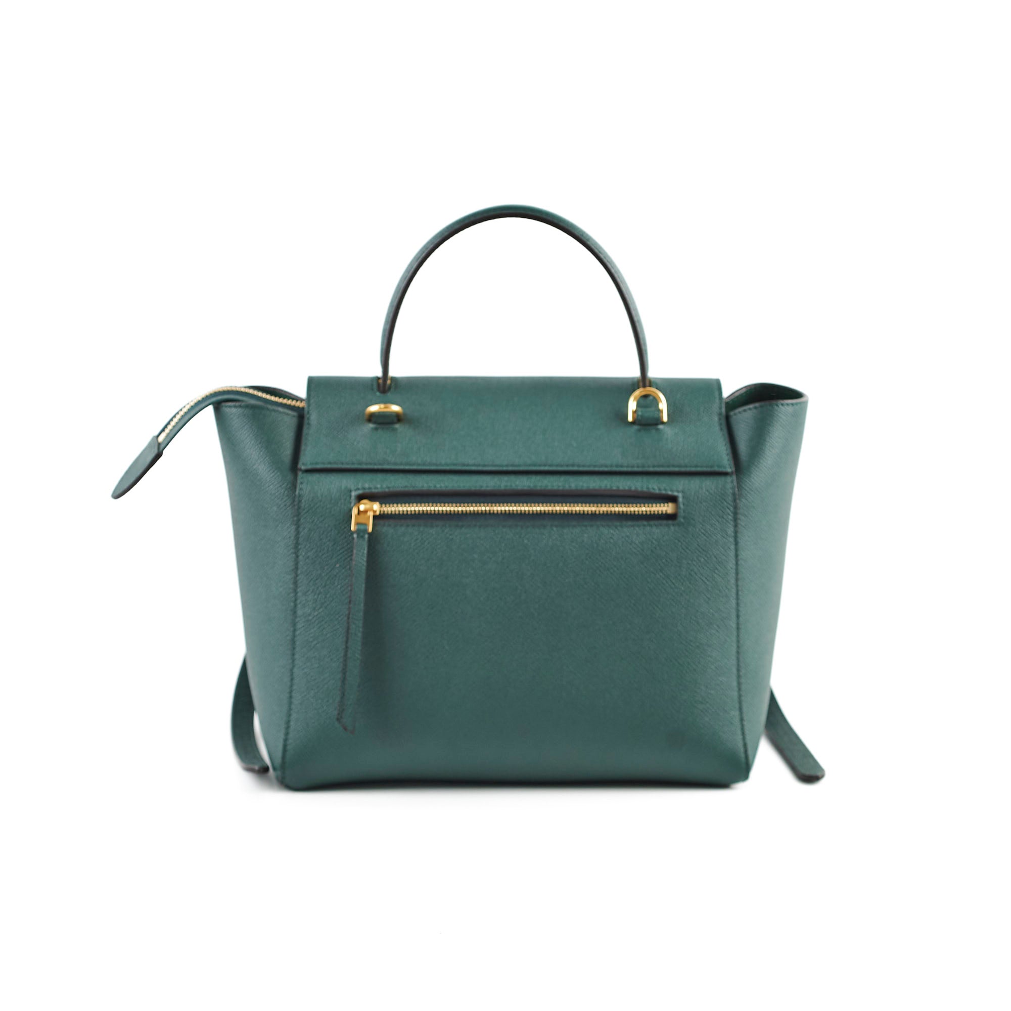Celine Micro Belt Bag in Dark Green - Stylish Shoulder Bag for Women | Perfect for Work, Travel & Everyday Use