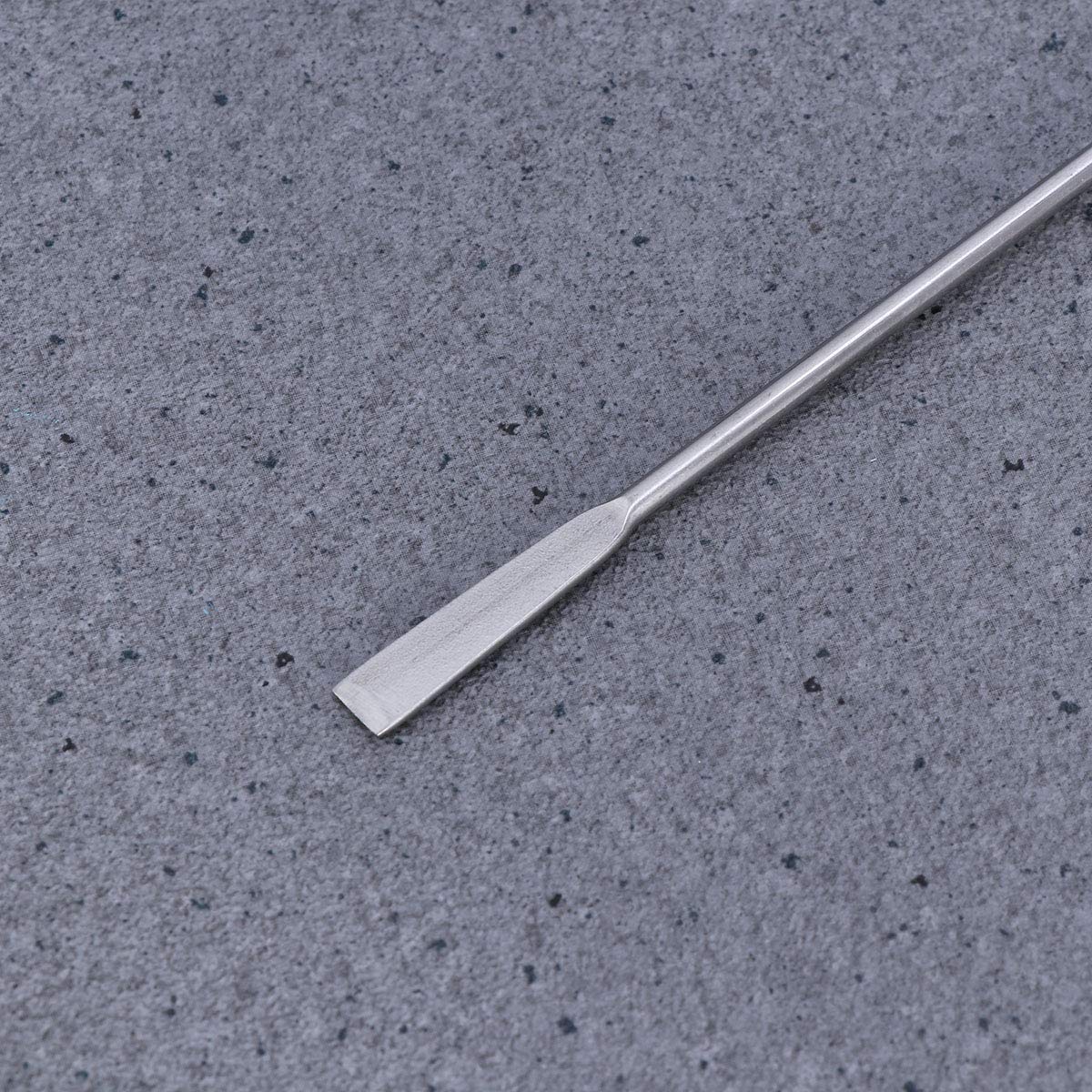 Stainless Steel Laboratory Micro Spatula - Cosmetic & Lab Mixing Spoon for Makeup, Mica Blending, and Small Sample Handling - Perfect for DIY Beauty, Lab Experiments, and Precision Mixing
